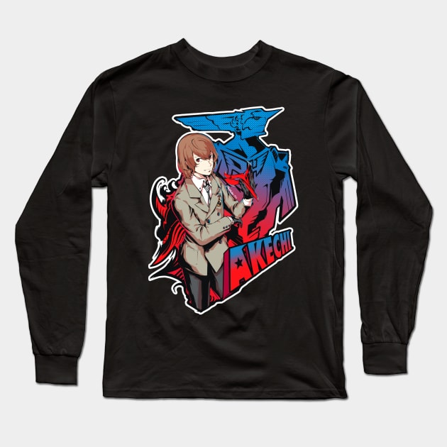 Persona 5 - Akechi Goro Long Sleeve T-Shirt by Kanjika